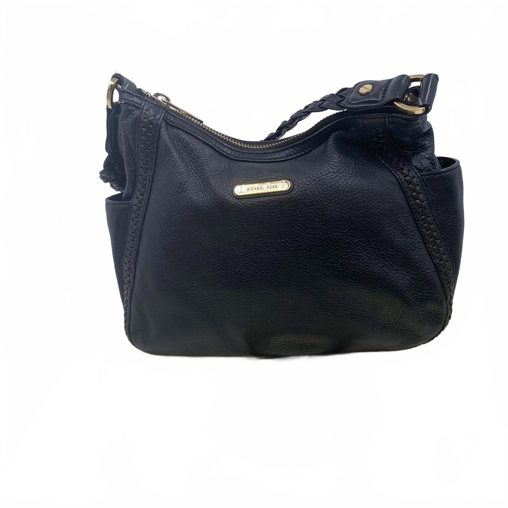 Michael Kors Black Leather Shoulder Bag | OS Regular